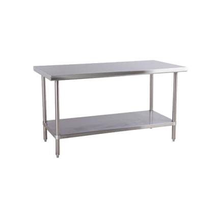 Stainless Steel Work Table With Stainless Steel Legs & Undershelf