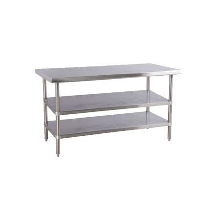 Work Table Galvanized Legs & 2 Undershelf.