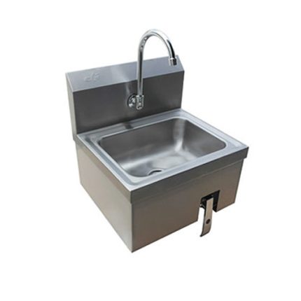 EFI SIH817-S-K 17″ x 15″ Wall Mounted Hand Sink With Faucet & Splash Guard & Knee Valve