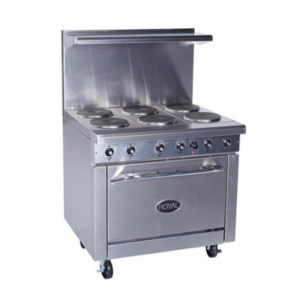 Royal RRE-6 36″ Electric Range with 6 Burner 1Ph