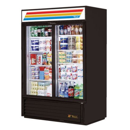 True GDM-49-HC Two Swing Door Glass Refrigerator Merchandiser 54″